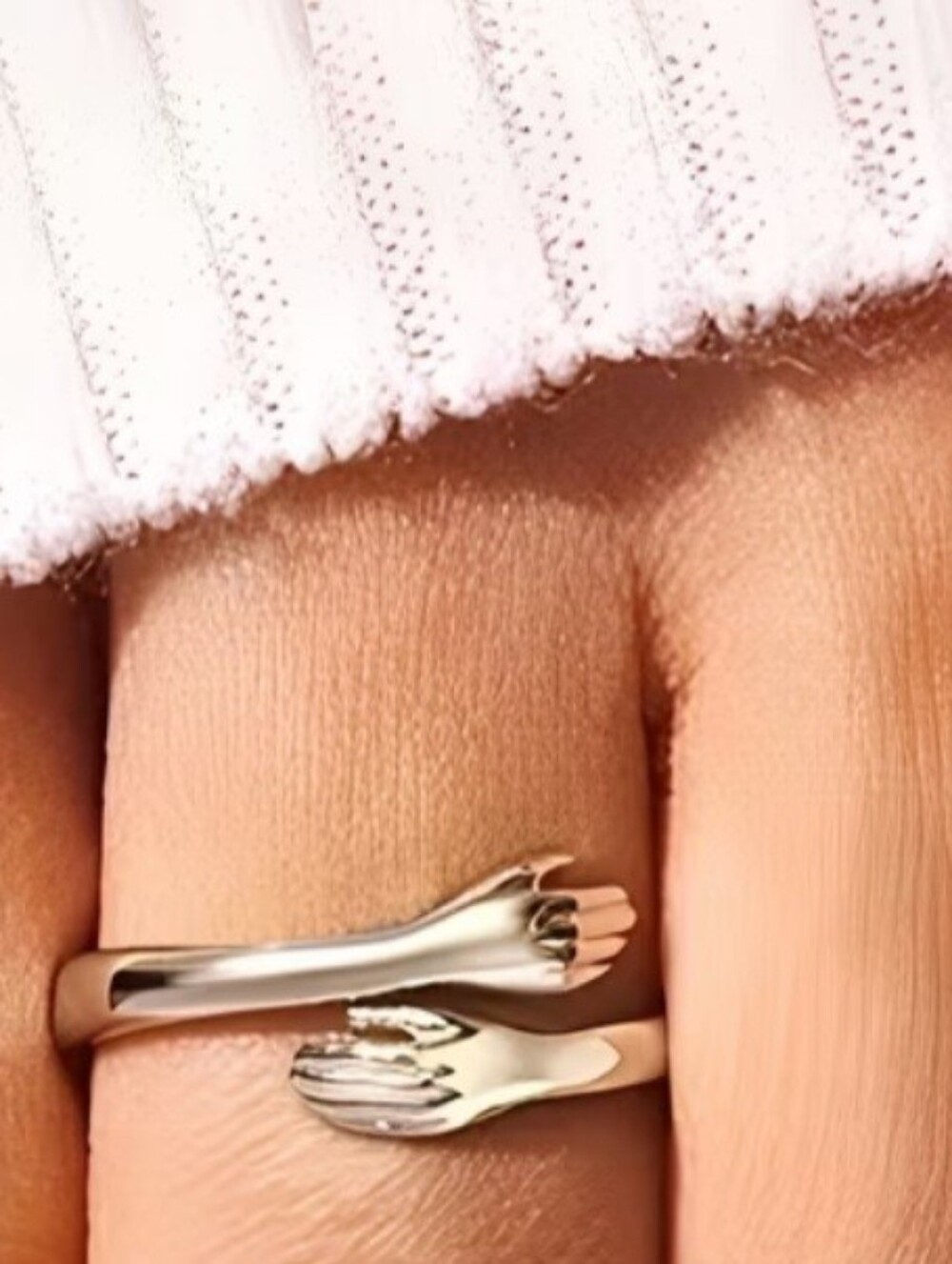 Sundance "HAND IN HAND FOREVER" Sterling Silver Ring - Picture 2 of 2
